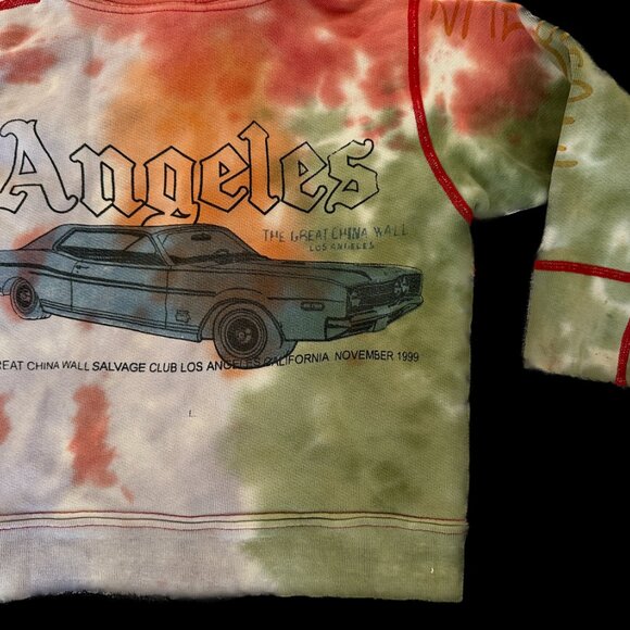 Rare The Great China Wall Los Angeles Salvage Car Club 1999 Kids Zip Hoodie 4 T - Picture 10 of 17